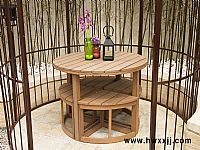 別墅庭院小清新桌椅