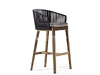 柚木藤編吧椅T-FY1711